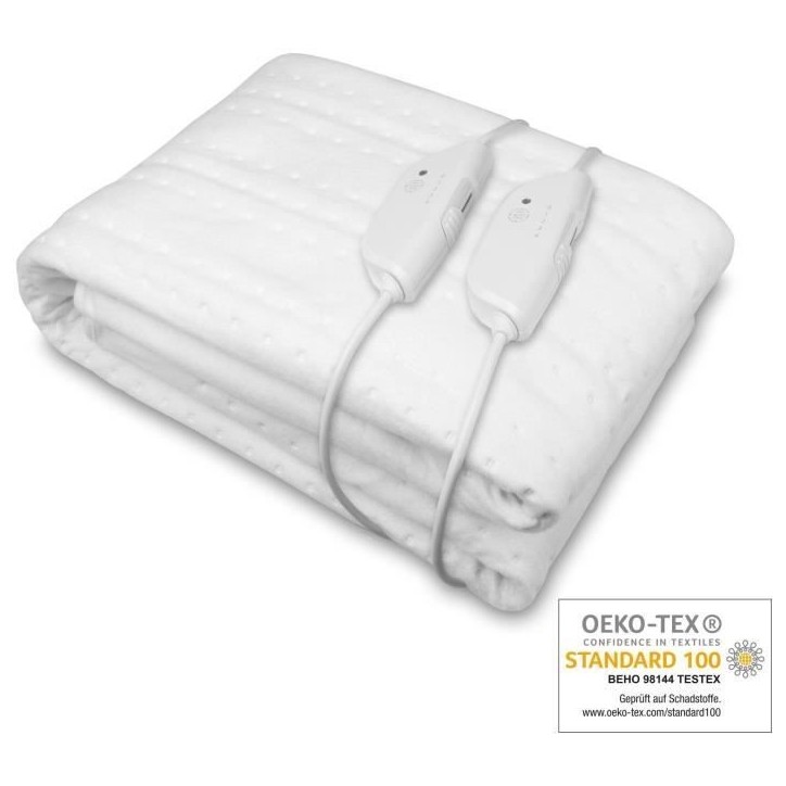 Surmatelas chauffant – Chauffe-lit 2 places– medisana HU 676 – lavable – 4 niveaux de températures - arret automatique Surmatelas chauffant – Chauffe-lit 2 places– medisana HU 676 – lavable – 4 niveaux de températures - arret automatique