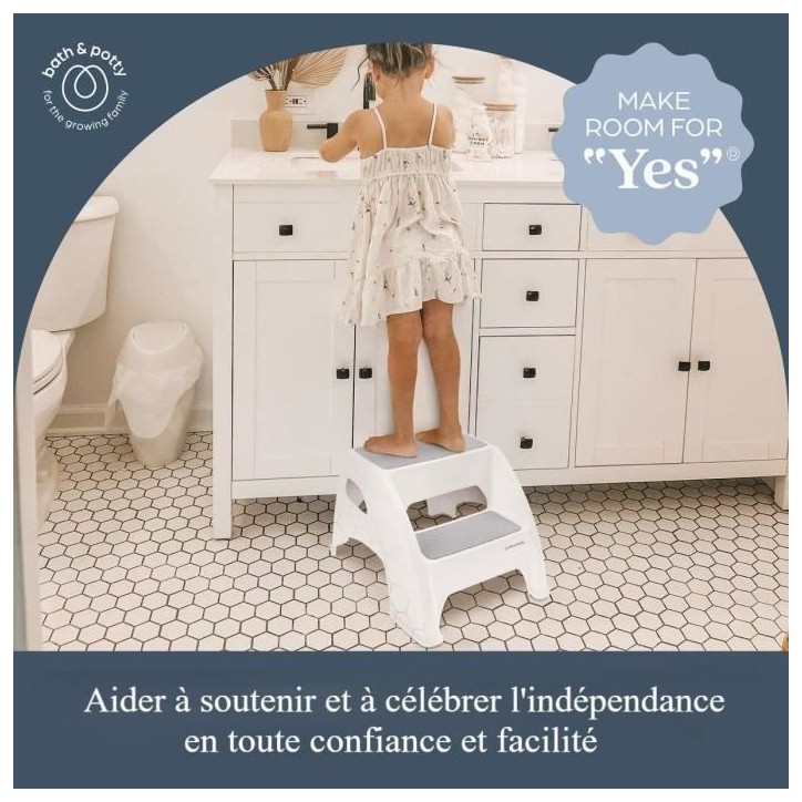 Tabouret marchepied - DREAMBABY - Toddler & Me 2 Up - Antidérapant et texturé - Jusqu'a 135kg pour les petits et les adultes - Tabouret marchepied - DREAMBABY - Toddler & Me 2 Up - Antidérapant et texturé - Jusqu'a 135kg pour les petits et les adultes -