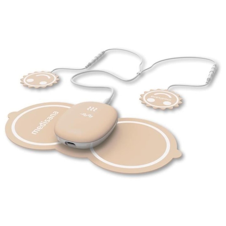 Appareil soulageant les douleurs menstruelles - MEDISANA - TT 250 TENS - 4 electrodes - Ventre et dos - Beige Appareil soulageant les douleurs menstruelles - MEDISANA - TT 250 TENS - 4 electrodes - Ventre et dos - Beige