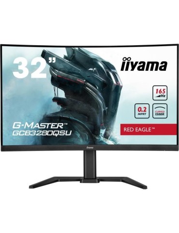 Ecran PC Gamer - IIYAMA - G-Master Red Eagle - 31,5 WQHD - 0,2ms - 165Hz - HDMI/DisplayPort - FreeSync Premium