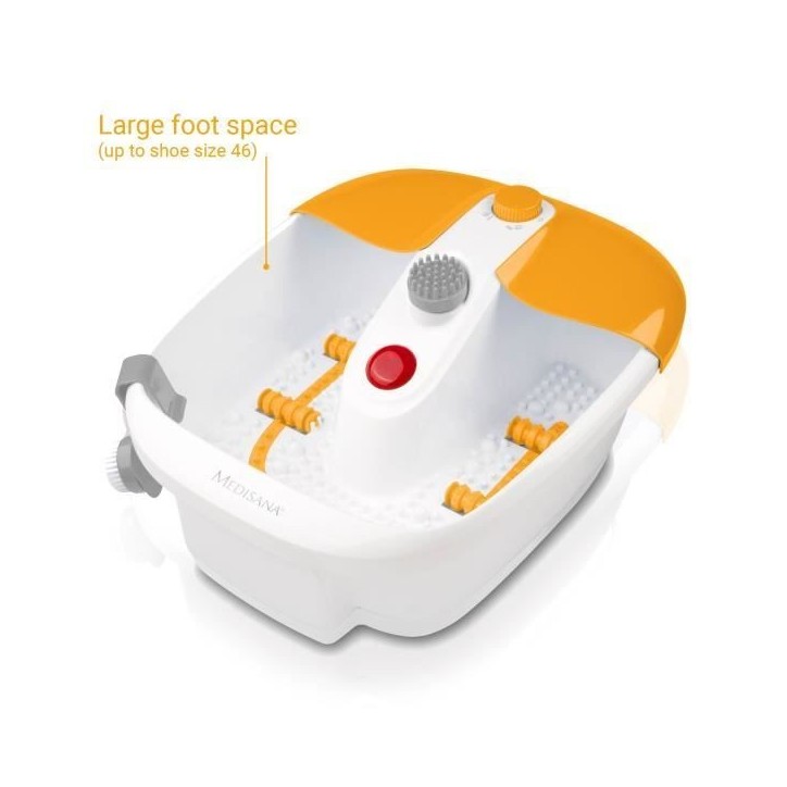 Medisana Bain de Pieds avec Massage de la Zone Réflexe des Pieds, Bain de Pieds avec fonction maintien de la température eau c Medisana Bain de Pieds avec Massage de la Zone Réflexe des Pieds, Bain de Pieds avec fonction maintien de la température eau c