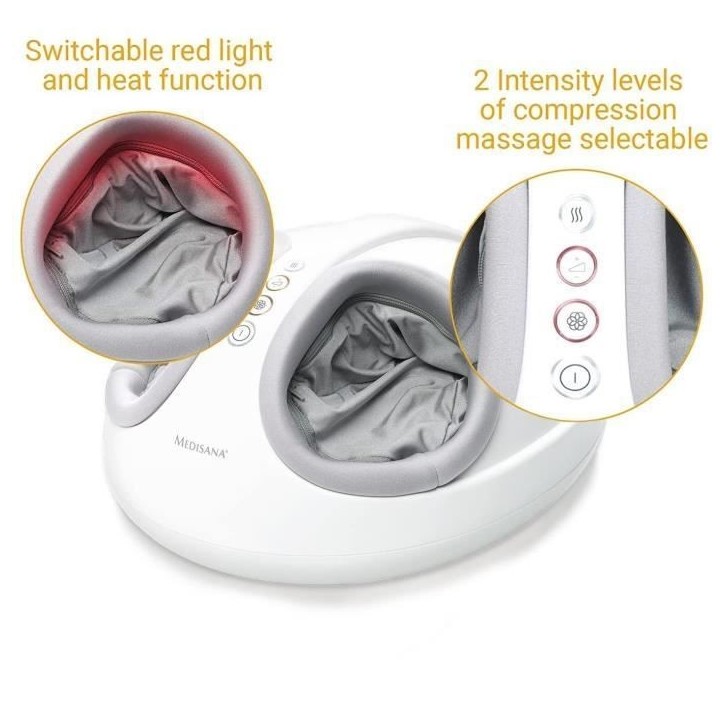 Masseur pour pieds MEDISANA FM 888 - Massage Shiatsu et compression - Taille confortable Masseur pour pieds MEDISANA FM 888 - Massage Shiatsu et compression - Taille confortable