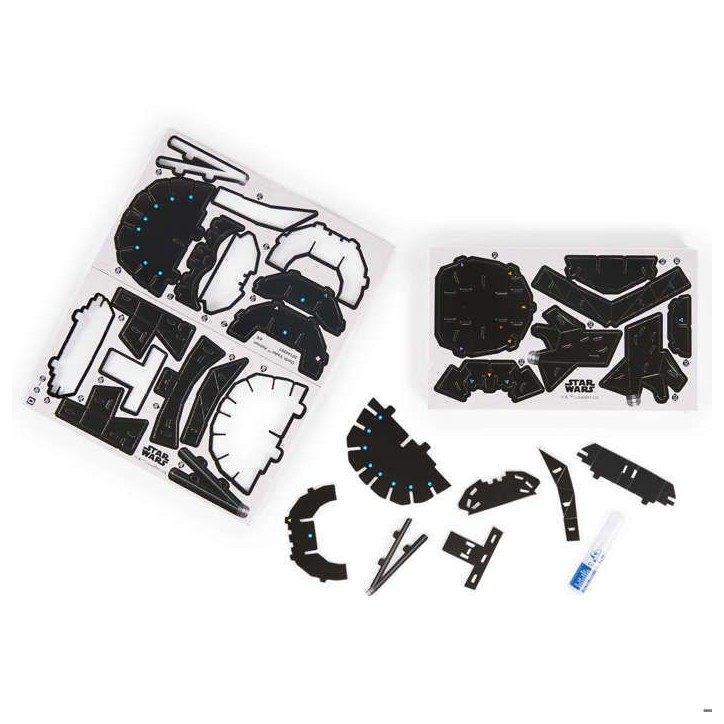 Spin Master Puzzle 4D Build Star Wars Star Wars Casque de Dark Vador modele 3D figurine a assembler