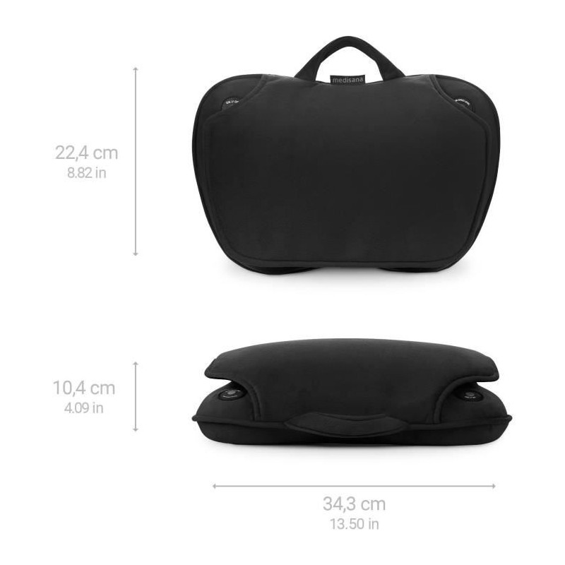 MEDISANA MC 850 - Coussin de massage Shiatsu épaules, dos, jambes et
