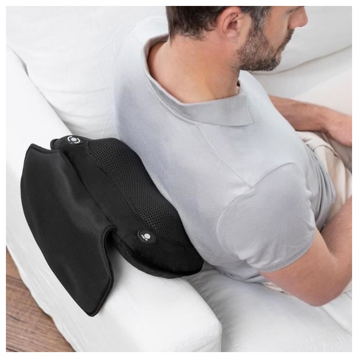 MEDISANA MC 850 - Coussin de massage Shiatsu épaules, dos, jambes et cou - 2 vitesses - Fonction chaleur - Rembourrage flexible MEDISANA MC 850 - Coussin de massage Shiatsu épaules, dos, jambes et cou - 2 vitesses - Fonction chaleur - Rembourrage flexible