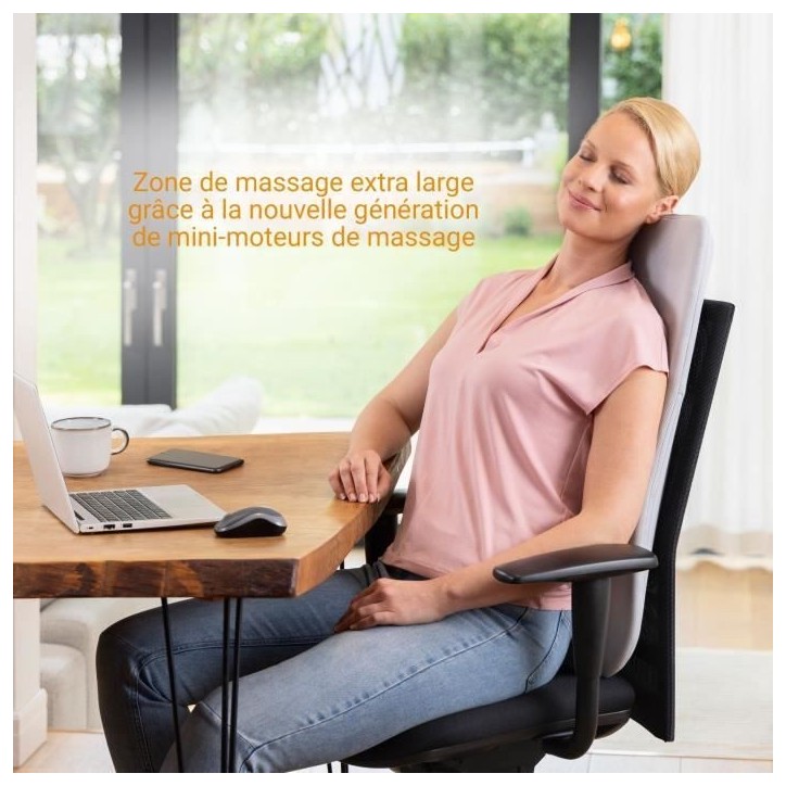 Dossier de massage - MEDISANA - MC 600 - Ultra-fin - Shiatsu et chauffant - 4 programmes - Blanc Dossier de massage - MEDISANA - MC 600 - Ultra-fin - Shiatsu et chauffant - 4 programmes - Blanc
