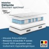Matelas 140 x 200 cm - Hauteur 27 cm - 580 ressorts ensachés - 7 zone