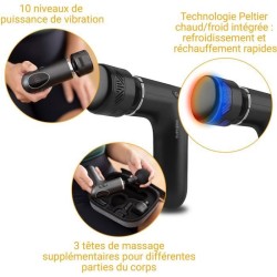 Pistolet de massage chaud & froid - MEDISANA - MG 560 - 10 intensités