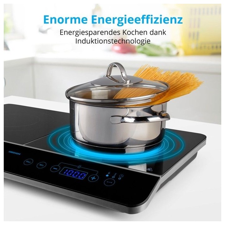 Plaque induction posable - MEDION - MD 15324 - 2 Feux - L 60,3 x P 35,5 cm