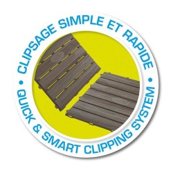 Smoby - Set de 6 dalles - Plancher de Maison - Anti-UV - 45x45cm - Eff