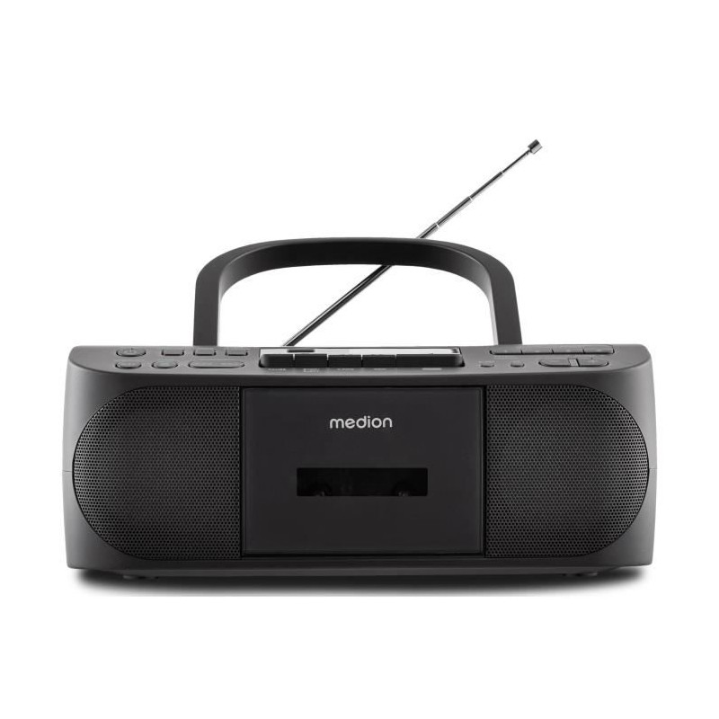 Radio CD K7 - MEDION - FM - 2x3W RMS - Noir Radio CD K7 - MEDION - FM - 2x3W RMS - Noir