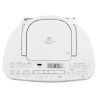 Radio CD K7 - MEDION - FM - 2x3W RMS - Blanc