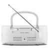 Radio CD K7 - MEDION - FM - 2x3W RMS - Blanc