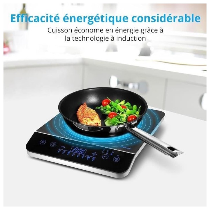 Plaque induction posable - MEDION - MD 17595 - 1 Feu - L 29 x P 36 cm Plaque induction posable - MEDION - MD 17595 - 1 Feu - L 29 x P 36 cm