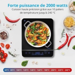 Plaque induction posable - MEDION - MD 17595 - 1 Feu - L 29 x P 36 cm