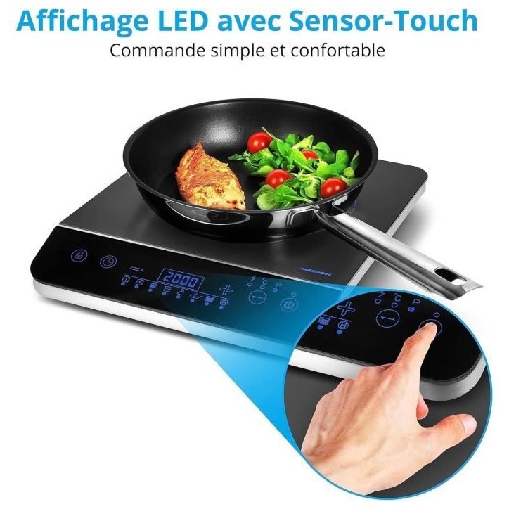 Plaque induction posable - MEDION - MD 17595 - 1 Feu - L 29 x P 36 cm Plaque induction posable - MEDION - MD 17595 - 1 Feu - L 29 x P 36 cm