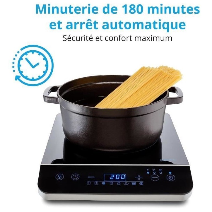 Plaque induction posable - MEDION - MD 17595 - 1 Feu - L 29 x P 36 cm Plaque induction posable - MEDION - MD 17595 - 1 Feu - L 29 x P 36 cm