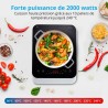 Plaque de cuisson a induction posable - MEDION - 1 feu - 2000 W - 29 x