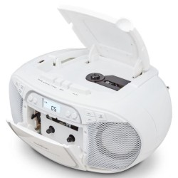 Radio CD - MEDION - FM - 2x2,2W RMS - Blanc