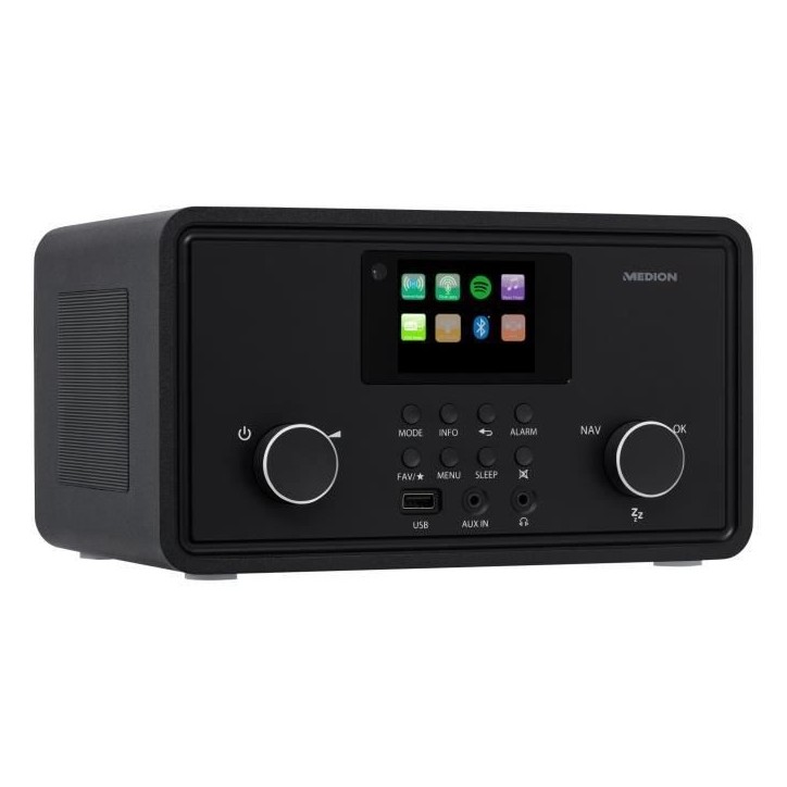 Radio Internet - MEDION - DAB - Bluetooth - 2x10W RMS - Noir