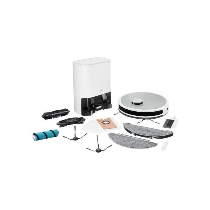 MEDION X21 SW - Robot Aspirateur Laveur avec Station de Vidange - Navigation Laser - Puissance 3000 Pa MEDION X21 SW - Robot Aspirateur Laveur avec Station de Vidange - Navigation Laser - Puissance 3000 Pa