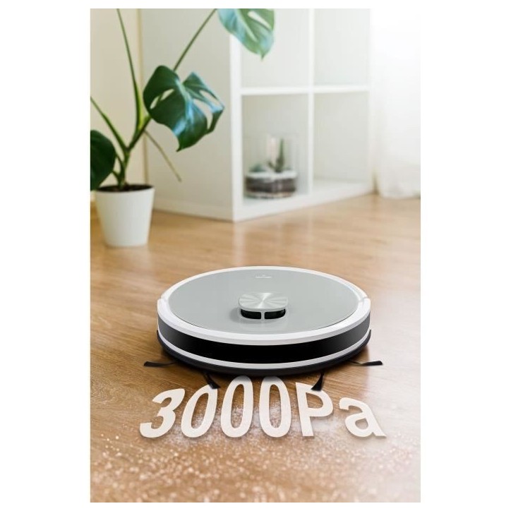 MEDION X21 SW - Robot Aspirateur Laveur avec Station de Vidange - Navigation Laser - Puissance 3000 Pa MEDION X21 SW - Robot Aspirateur Laveur avec Station de Vidange - Navigation Laser - Puissance 3000 Pa