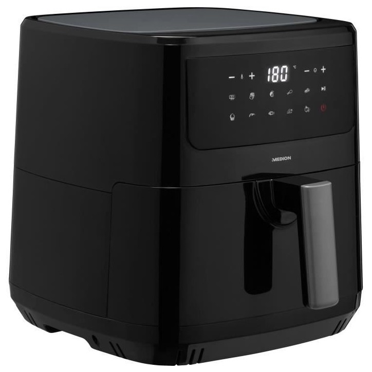 Friteuse a Air Chaud - MEDION - 50072999 - 2150 W - Ecran tactile - 9 programmes - Noir Friteuse a Air Chaud - MEDION - 50072999 - 2150 W - Ecran tactile - 9 programmes - Noir