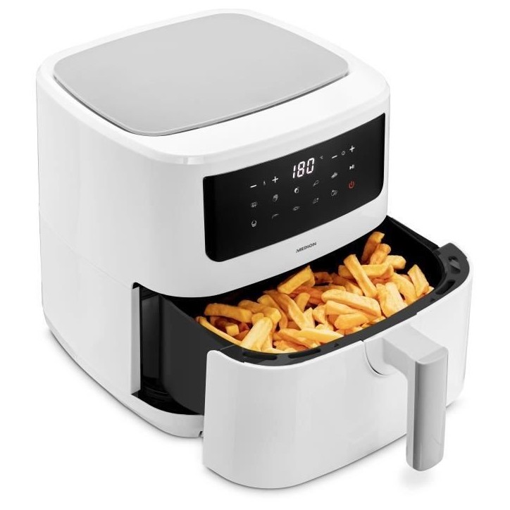 Friteuse a Air Chaud - MEDION - 50073000 - 2150 W - Ecran tactile - 9 programmes - Blanc