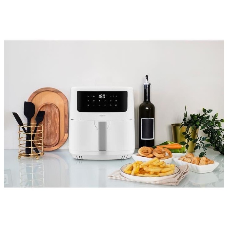 Friteuse a Air Chaud - MEDION - 50073000 - 2150 W - Ecran tactile - 9 programmes - Blanc