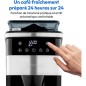Cafetiere Filtre Digitale Isotherme avec Broyeur - MEDION - 1000W - 1,0L - Silver