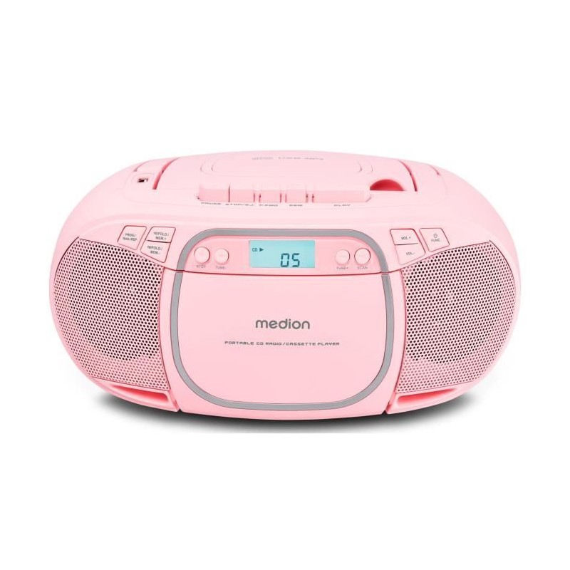 Radio CD - MEDION - FM - 2x2,2W RMS - Rose Radio CD - MEDION - FM - 2x2,2W RMS - Rose