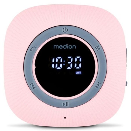 Radio de Douche - MEDION - FM - Bluetooth - IPX6 - Ventouse de fixatio