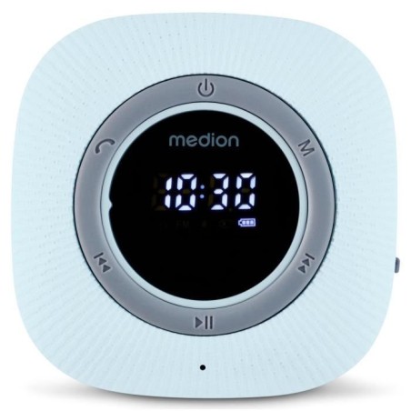 Radio de Douche - MEDION - FM - Bluetooth - IPX6 - Ventouse de fixatio