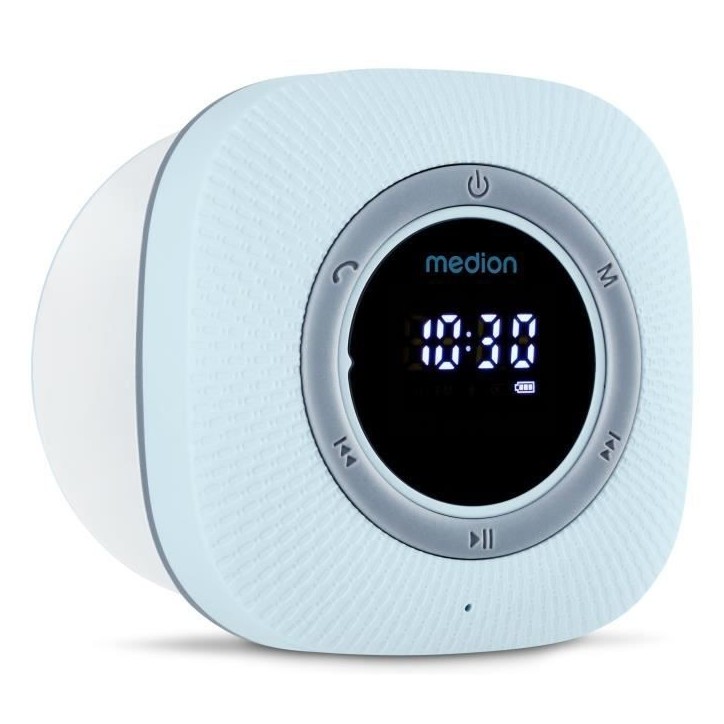 Radio de Douche - MEDION - FM - Bluetooth - IPX6 - Ventouse de fixation - Bleu