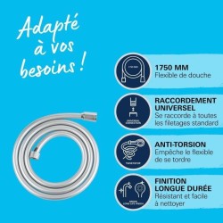 Flexible de douche - support de douchette - pommeau de douche Grohe -