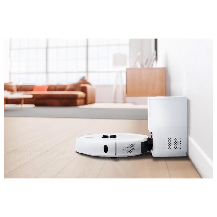 MEDION X41 SW+ - Robot Aspirateur Laveur avec station de Vidage - 200 min - Aspiration Puissante de 8000 Pa - Navigation Laser
