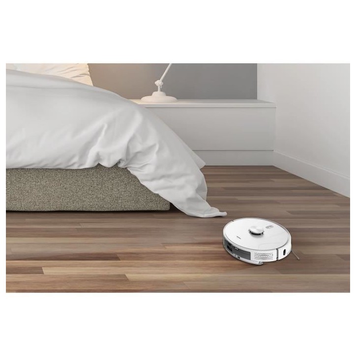 MEDION X41 SW+ - Robot Aspirateur Laveur avec station de Vidage - 200 min - Aspiration Puissante de 8000 Pa - Navigation Laser