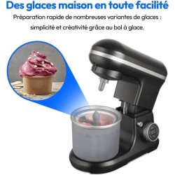 Robot pâtissier - MEDION - MD18420 - 1200 W - 5 L - 8 vitesses - Bol