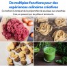 Robot pâtissier 3-en-1- MEDION - MD18430 - 1200 W - 5 L - 8 vitesses