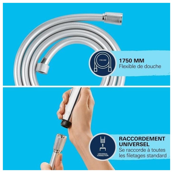 Flexible de douche - support de douchette - pommeau de douche Grohe - 27506001