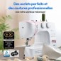 Machine a Coudre - MEDION - SM 60 - 62W - 24 Points + Points Doubles - 700 tr/min - LED - Rose Machine a Coudre - MEDION - SM 60 - 62W - 24 Points + Points Doubles - 700 tr/min - LED - Rose