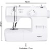 Machine a Coudre - MEDION - SM 70 - 71W - 12 Points - 700 tr/min - LED