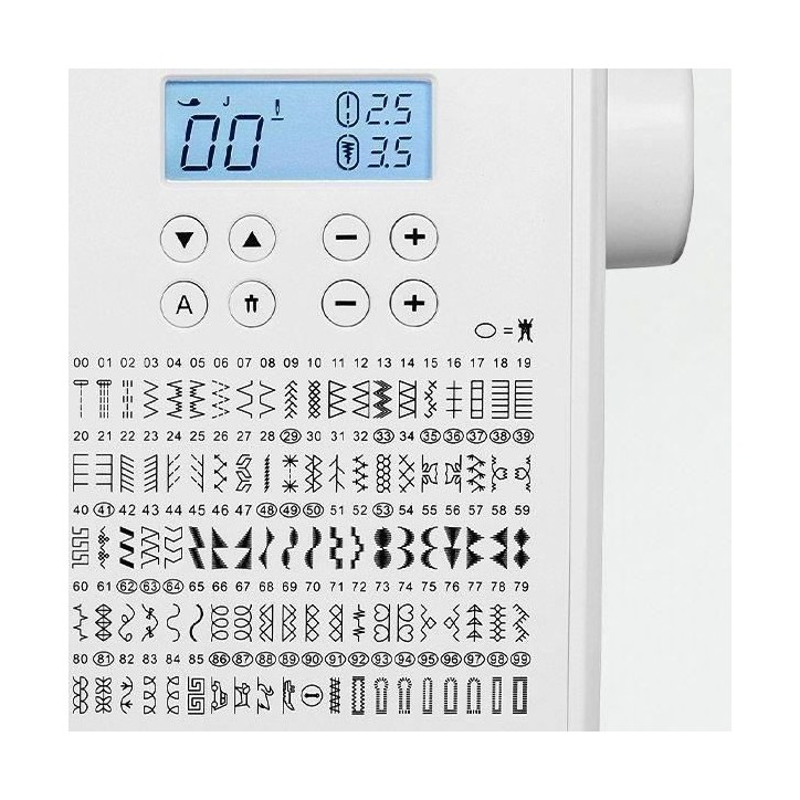 Machine a Coudre Numérique - MEDION - SD 36 - 38W - 270 Points - 700 tr/min - LED - Blanc