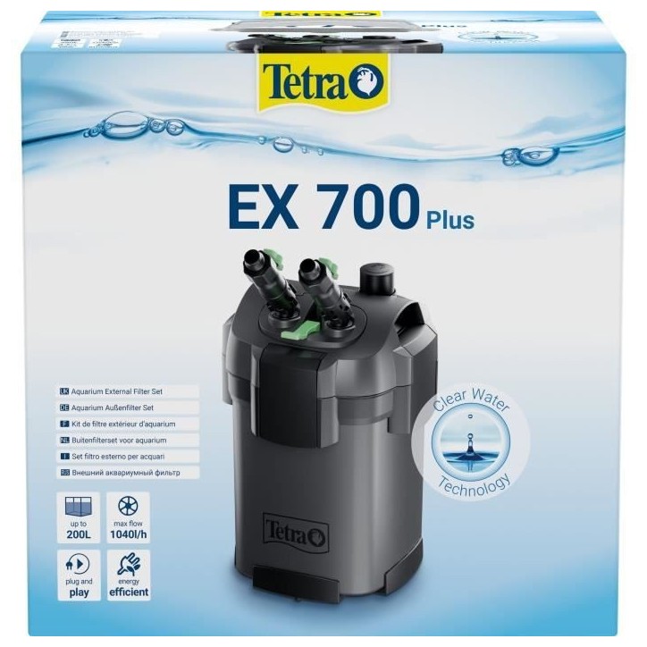 Filtre extérieur - TETRA - 700 plus - Pour aquarium de 100 a 200 L Filtre extérieur - TETRA - 700 plus - Pour aquarium de 100 a 200 L