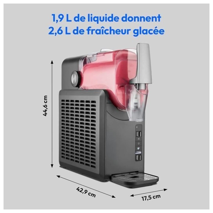 Machine a boissons glacées et granitées MEDION - MD12090 - Capacité 2,6L - 5 programmes - 200W Machine a boissons glacées et granitées MEDION - MD12090 - Capacité 2,6L - 5 programmes - 200W