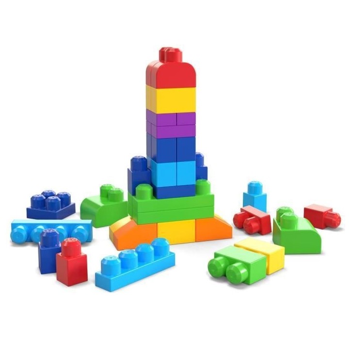 Mega Bloks - Sac Medium Classique 60 briques - Briques de construction - 12 mois et + DCH55 Mega Bloks - Sac Medium Classique 60 briques - Briques de construction - 12 mois et + DCH55