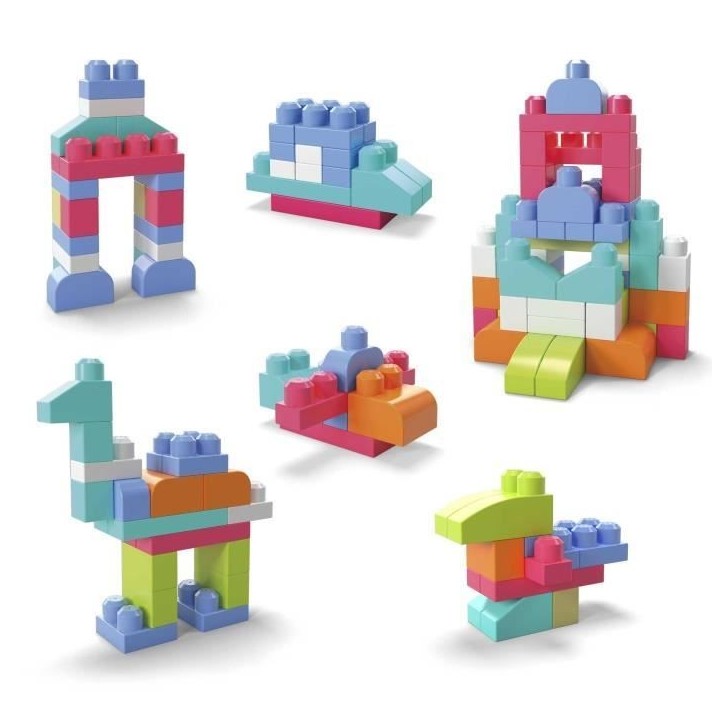 Mega Bloks - Sac Medium Rose 60 briques - Briques de construction - 12 mois et + DCH54 Mega Bloks - Sac Medium Rose 60 briques - Briques de construction - 12 mois et + DCH54