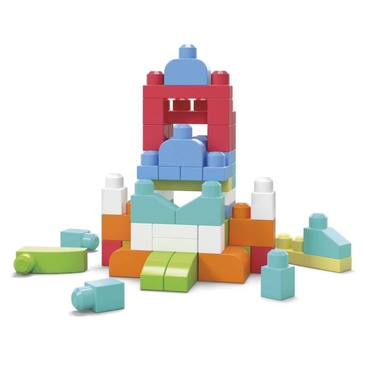 Mega Bloks - Sac Medium Rose 60 briques - Briques de construction - 12 mois et + DCH54 Mega Bloks - Sac Medium Rose 60 briques - Briques de construction - 12 mois et + DCH54