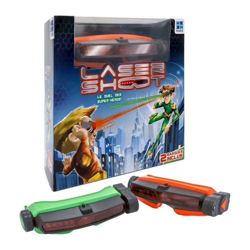 Jeu de société - MEGABLEU - Laser Shoot - Duel au laser avec masques Jeu de société - MEGABLEU - Laser Shoot - Duel au laser avec masques
