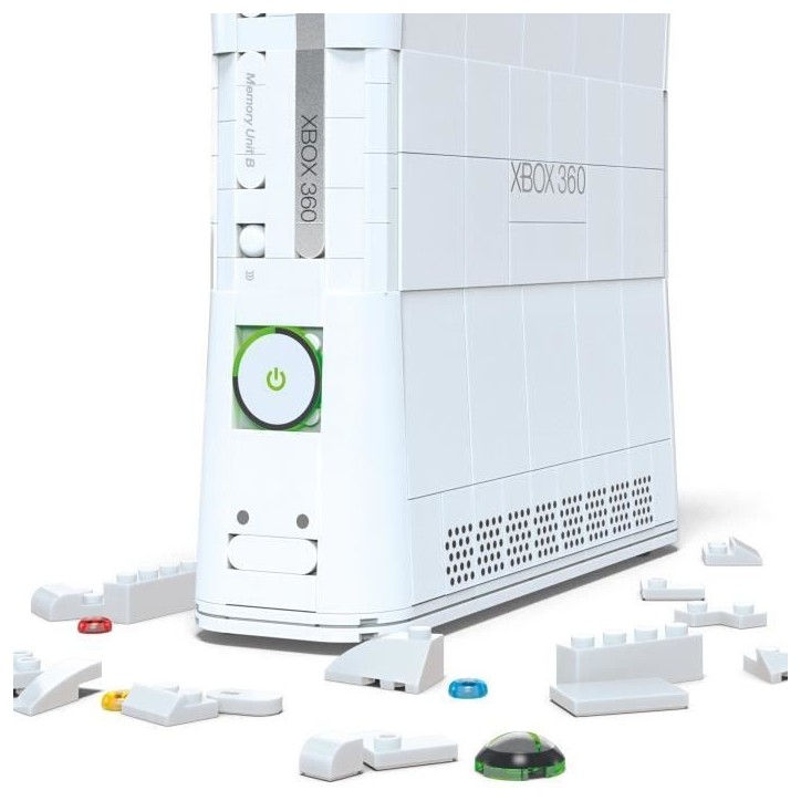 Coffret de Construction - MEGA - Réplique Xbox 360 - 1342 pieces - Manette avec LED - Pour Adultes Coffret de Construction - MEGA - Réplique Xbox 360 - 1342 pieces - Manette avec LED - Pour Adultes
